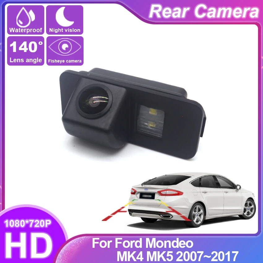 CCD HD Fisheye Rear View Camera For Ford Mondeo MK4 MK5 2007 2008 2009 2010 2011 2012 2013 2014 2015 2016 2017 Car Monitor