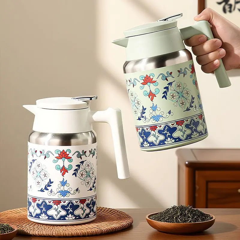 

1 шт., изоляционный чайник, китайский ветер, бытовой чайник большой емкости, новый кофейник, теплая бутылка, товары для дома