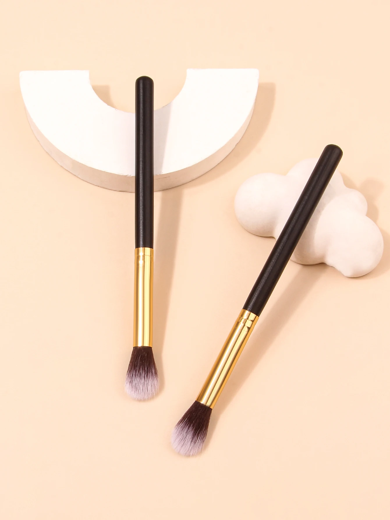 플레임 스머지 브러시, 아이 섀도우 브러시, 코 섀도우 컨투어링 브러시, 하이라이트 블러쉬 브러시, 다기능 메이크업 브러시, 2 세트