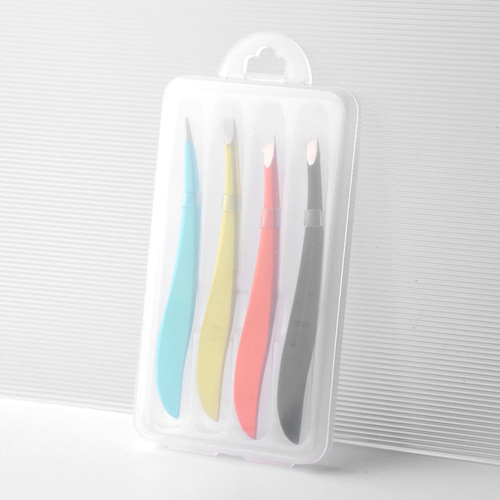 Profesjonalne pęsety do rzęs DIY ze stali nierdzewnej z samozaciskowym zamknięciem, oszczędzające pracę, do przedłużania rzęs i makijażu.