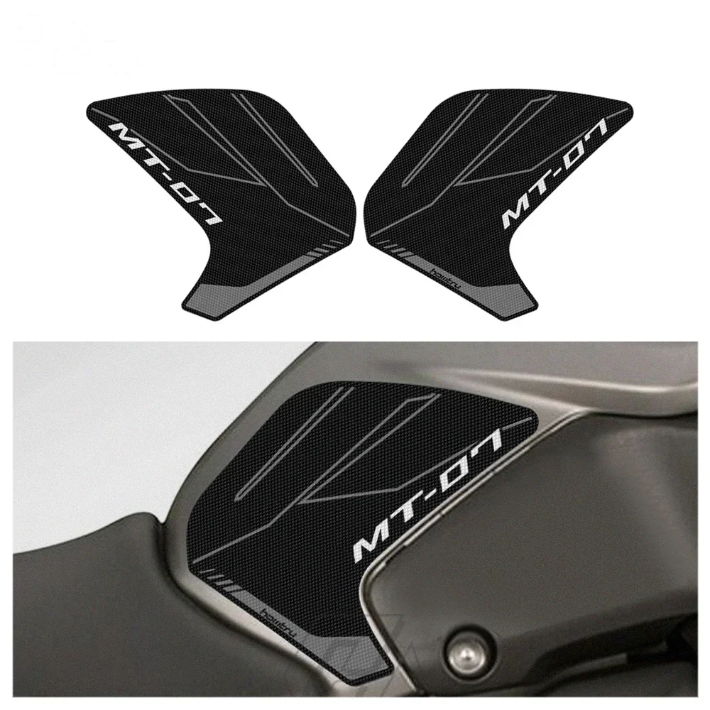 For Yamaha MT-07 MT07 2018-2020 Sticker Motorcycle Accessorie Side Tank Pad Protection Knee Grip Mats