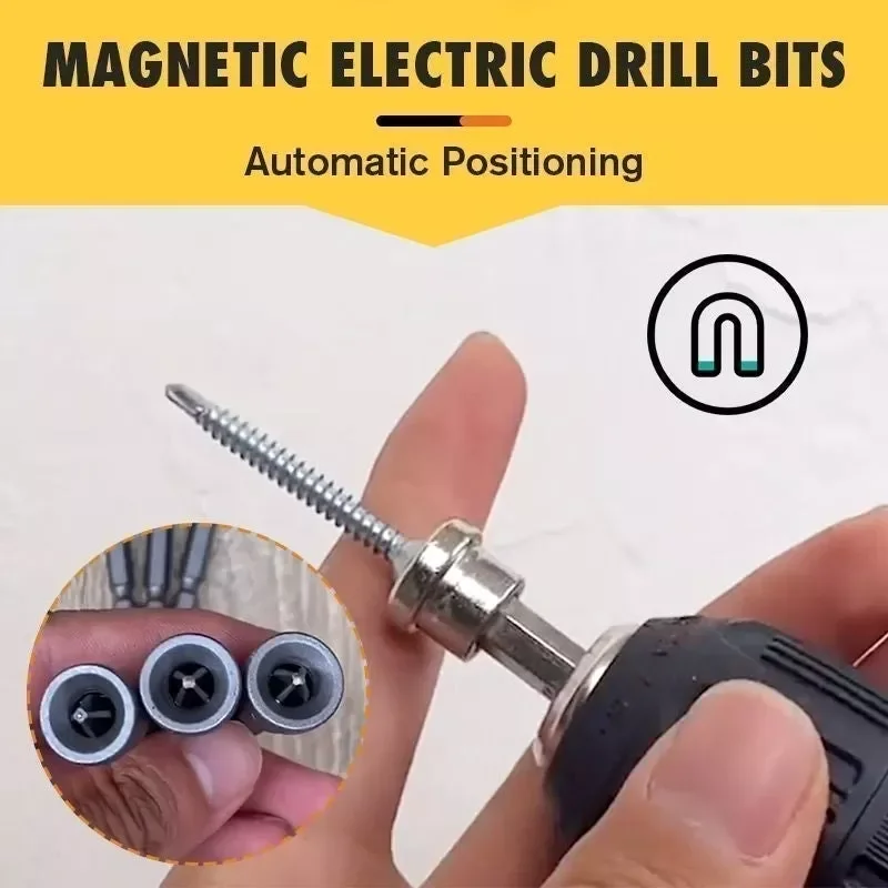 5/10PCS Positioning Screwdriver Bits 25/50MM Woodworking Screw Hexagonal Positioning Anti-slip Magnetic Bits Dropshipping