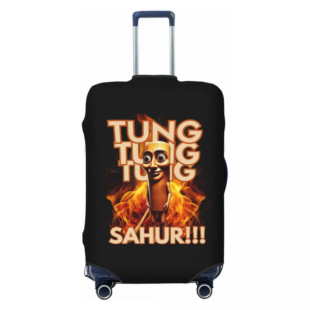 

Custom Italian Brainrot Travel Luggage Cover Washable Suitcase Cover Protector Fit 18-32 Inch