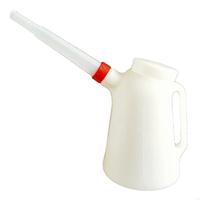 Y51B Translucent 5l Oil Dispenser with Automotive Oil Container Measuring Jug Oil Can Dispenser Bottle Enough for Fluids