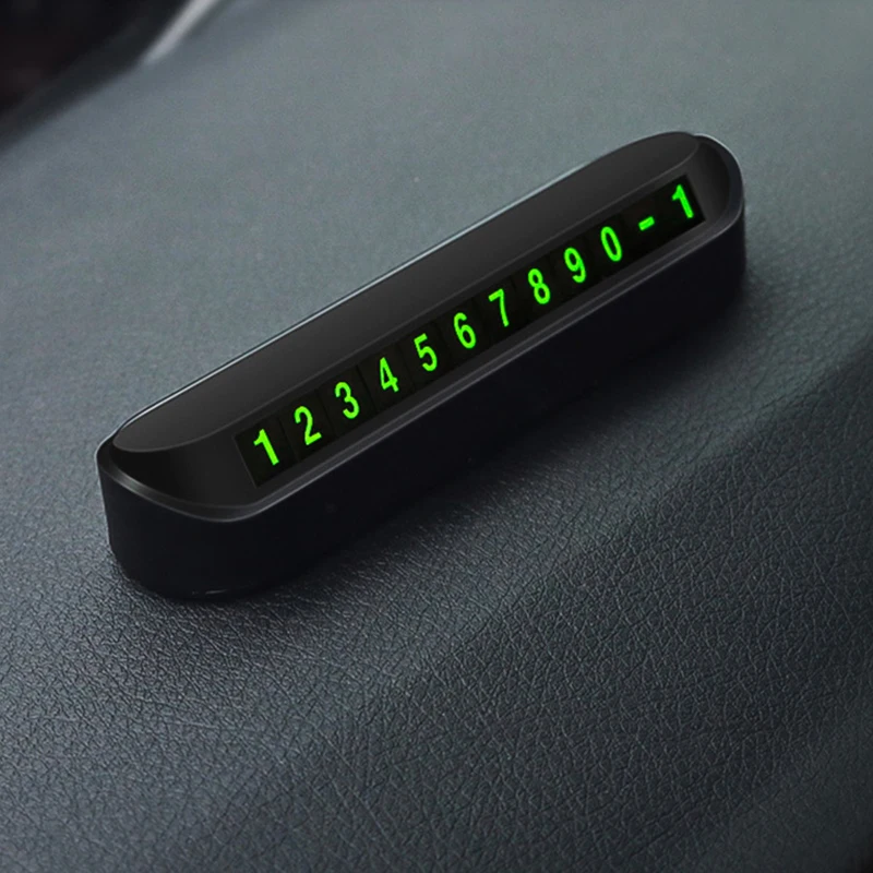Durable ABS Car Parking Stop Sign with Phone Number Display Automobile Accessories Car Temporary Parking Card Sticker