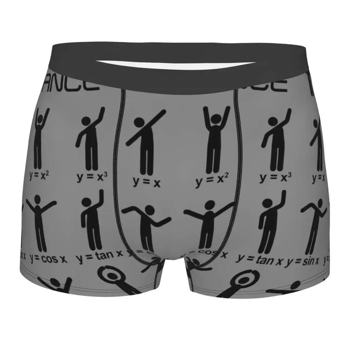 Math Dance Men Underwear Mathematical Mathematics Boxer Briefs Shorts Panties Funny Breathbale Underpants for Homme