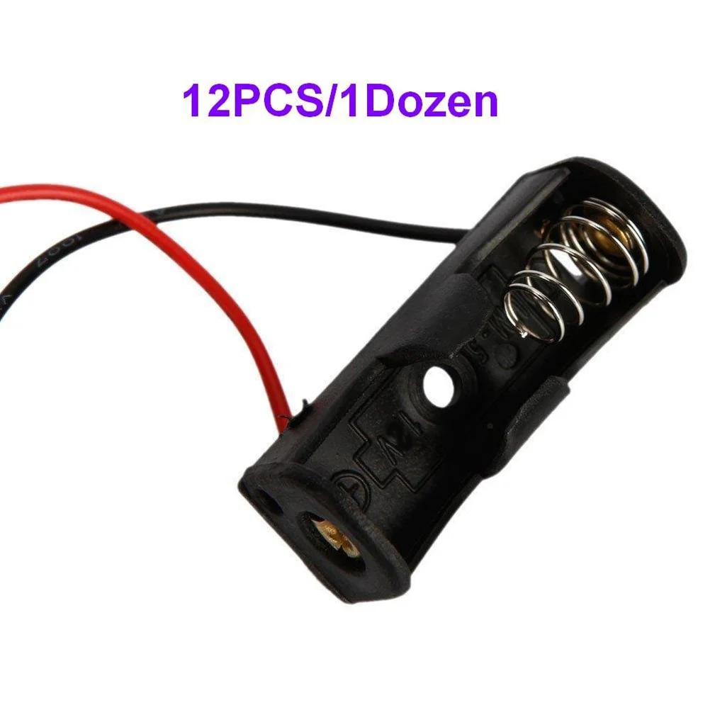 

12Pcs Box Durable Lightweight Portable Safe Storage Compatible 12v23a Holder with Wire Connector
