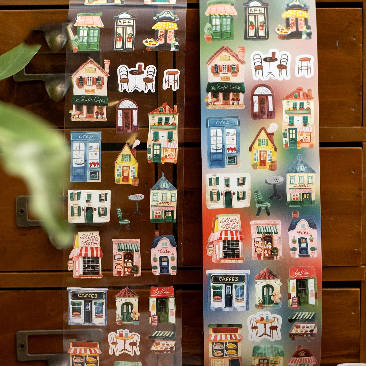 

70mm*200cm Little Daily Life Series Cute Coffee Dessert Landscape Tape Creative DIY Journal Material Collage Stationery