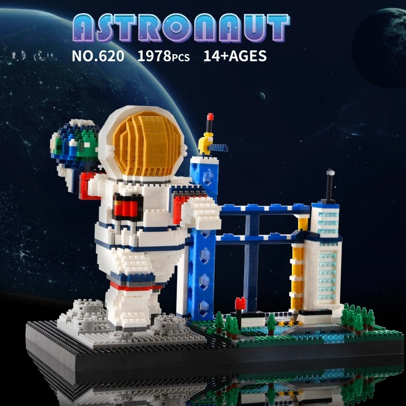 

Slam Dunk Astronaut микрочастикуловые строительные блоки собрать украшения для дома и гостиной