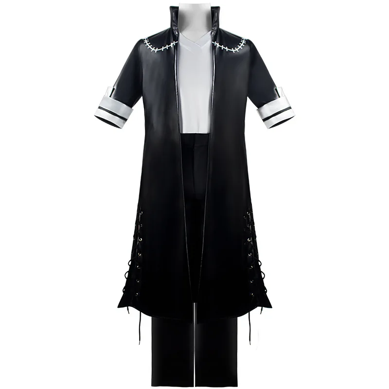 Disfraz de My Hero Academia Dabi para hombre, chaqueta azul, conjunto de pantalones, traje de personaje del juego de Anime, puesta en escena, fiesta de Halloween