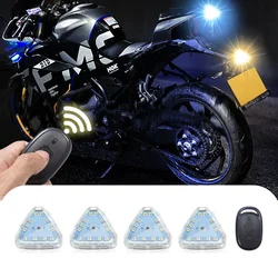 2pcs 4pcs Led Anti-Collision Strobe Lights Wireless Remote Control 7 Colors Led Strobe Lights，Drone For Night Flying Riding