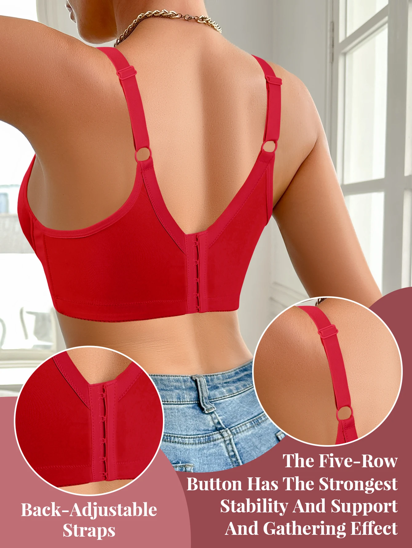 Lingerie da donna sexy in pizzo con molteplici opzioni di colore, comodo reggiseno push-up con ferretto da indossare ogni giorno