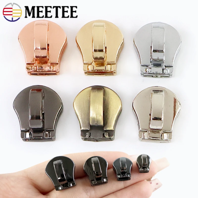 

10-50Pcs 3# 5# 8# 10# Zipper Sliders for Metal Zippers Bag Closure Zip Pulls Luggage Zips Head Repair Kit DIY Sewing Accessories
