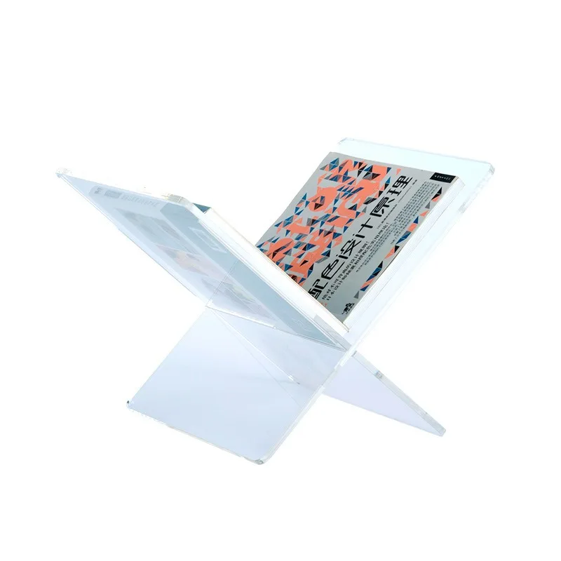 Acrylic X-shaped Book Holder Base Book Holder Magazine Sheet Music Recipes Album Display Stand