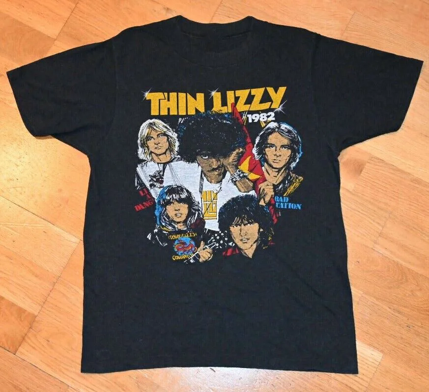 Thin Lizzy band Outline Tour Tee Unisex T-Shirt All Size