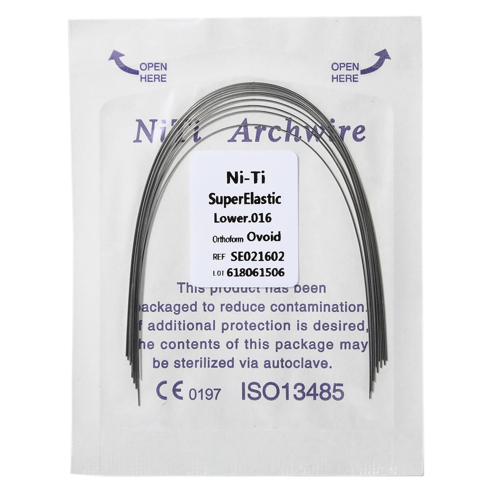 100Pcs Dental Niti Arch Wires Dentist Material Orthodontic Super Elastics Dental Wire 10Pcak