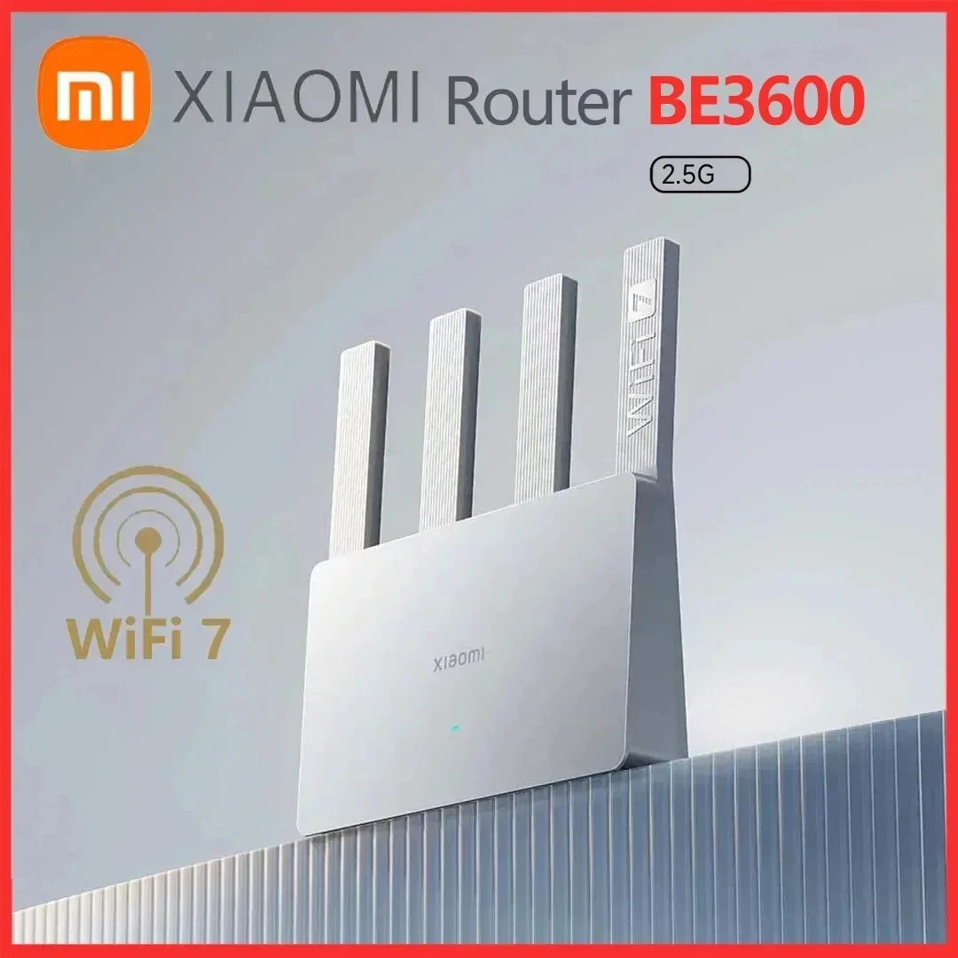 

2024 New Xiaomi Router BE3600 WiFi7 2.4/5GHz Duan Bands Port 160Mhz Mbps Ultra Fast Network Speed Work with Mi Home APP