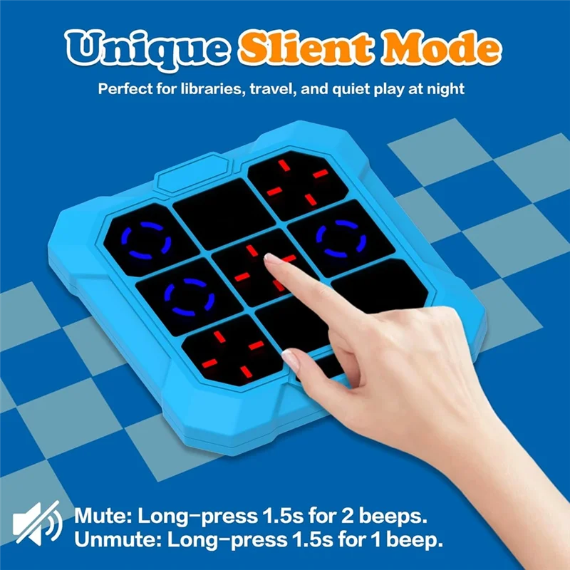 وحدة تحكم ألعاب Tic Tac Bolt 6 في 1 لوحة ألغاز محمولة بأطراف الأصابع لرحلات الأصدقاء للأطفال #2