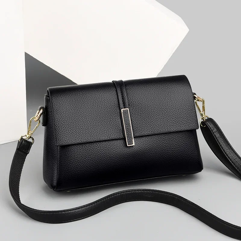 

New Women's One Shoulder Crossbody Small Square Handbags Large-capacity Solid Color Messenger Bags