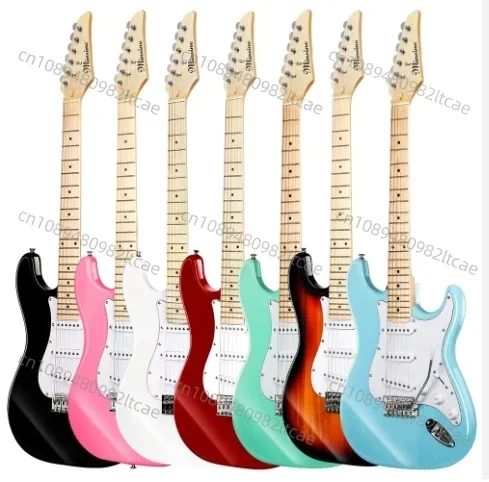 Cheap and High Quality Custom Right Hand 6 String White Color Bass Wood Material St Style Electric Guitar