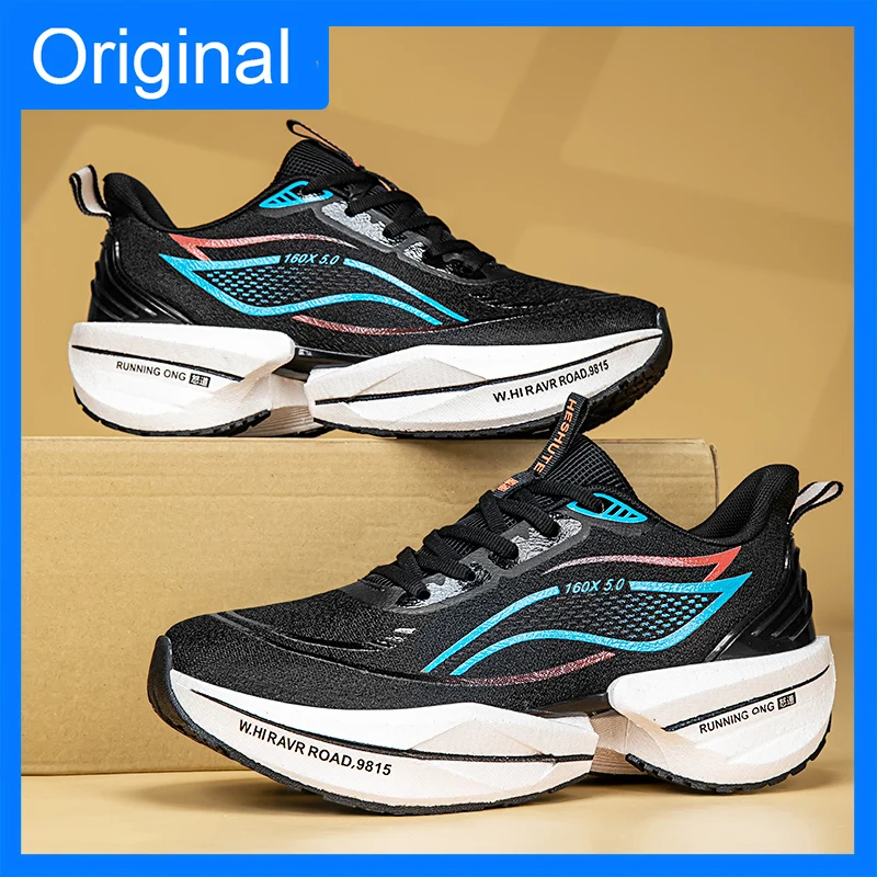 

Унисекс спортивные кроссовки с толстой амортизирующей подошвой для активного отдыха, профессиональные беговые кроссовки 2026 года, новая модная модель на шнуровке