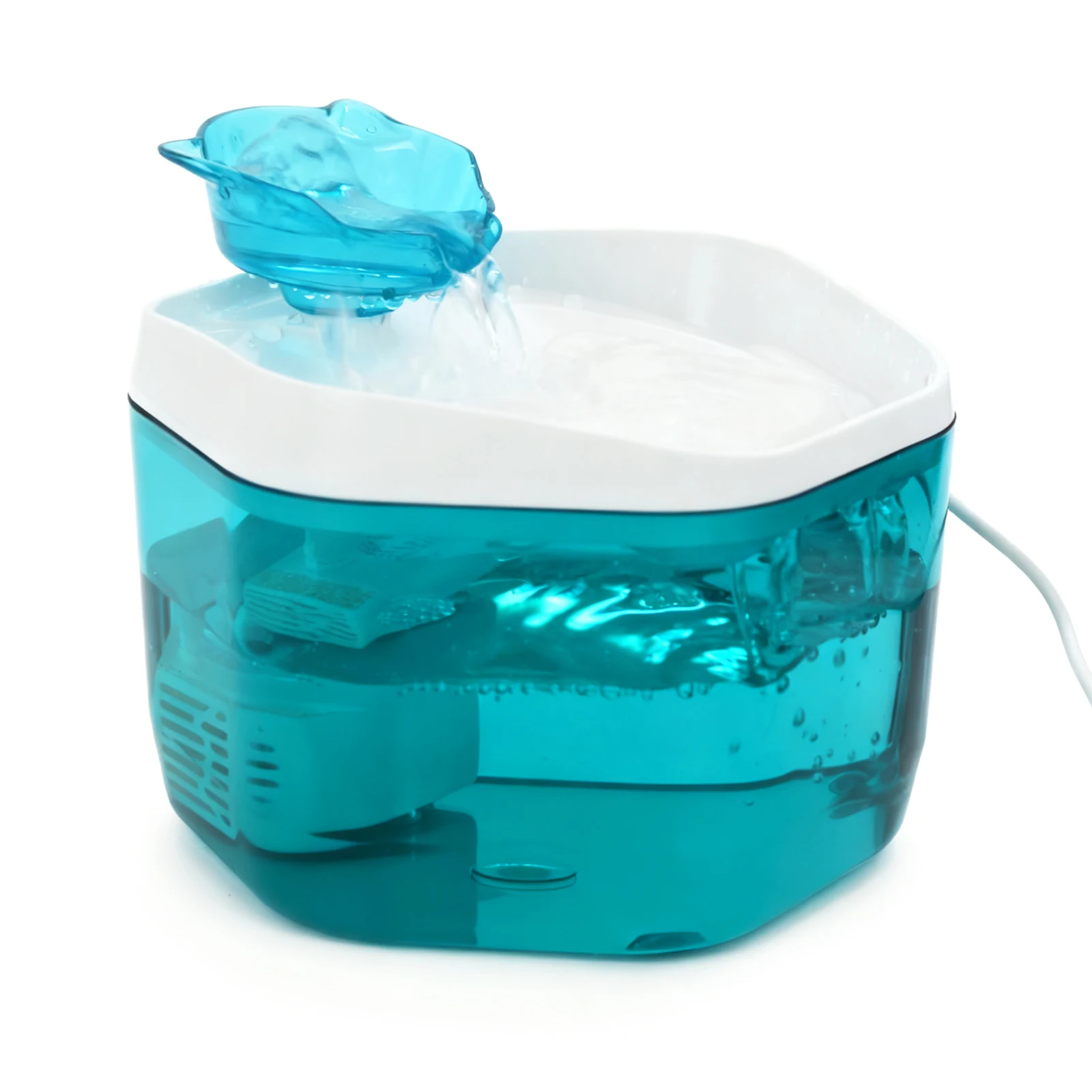 Katzenbrunnen 1,2 l/42,23 fl oz Katzenwasserspender, Haustiertrinkbrunnen, USB-betrieben – geeignet für Katzen/kleine bis mittelgroße Hunde – Detail 7