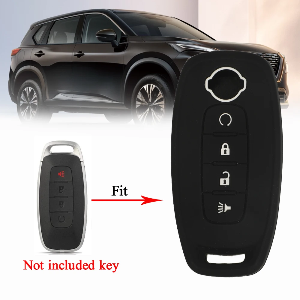 Jingyuqin NEUE Silikon Fernbedienung Auto Schlüssel Abdeckung Fall Für Nissan X-trail T33 Kicks Qashqai J12 Juke Teana altima Ariya Schutz Fob