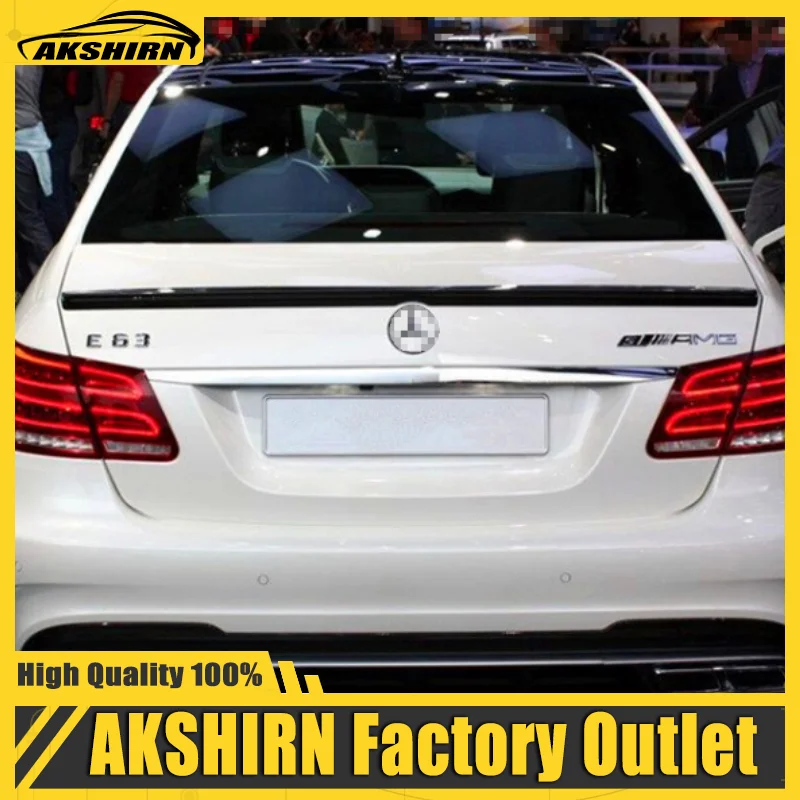 ABS Plastic Rear Trunk Lid Ducktail Lip Spoiler Wings For Mercedes Benz E Class W212 E180 E200 E260 E300 E320 Sedan 4 Door