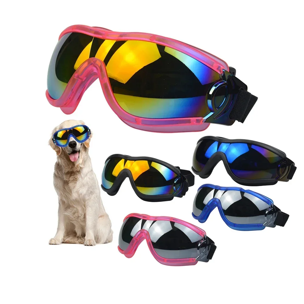 Dog Sunglasses Pet Goggles Windproof Dust Proof Eye Protection Glasses for Medium Dog Cycling Ski Motorcycle Sunglasses