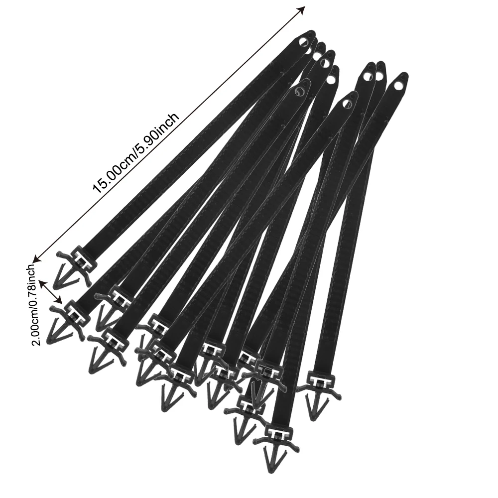 Car-styling 15 Pieces Wire Harness Fastener For Car Corrugated Pipe Car Wire Organizers Cable Ties Management Cable Clamp Clips