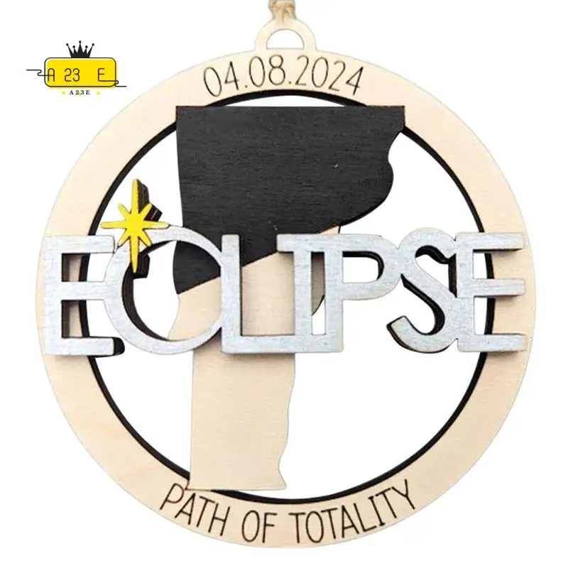 

A23E-Деревянные сувениры к солнечному затмению 2024 года, Декорации и принадлежности для вечеринки по случаю солнечного затмения 2024 года, Памятные сувениры к солнечному затмению