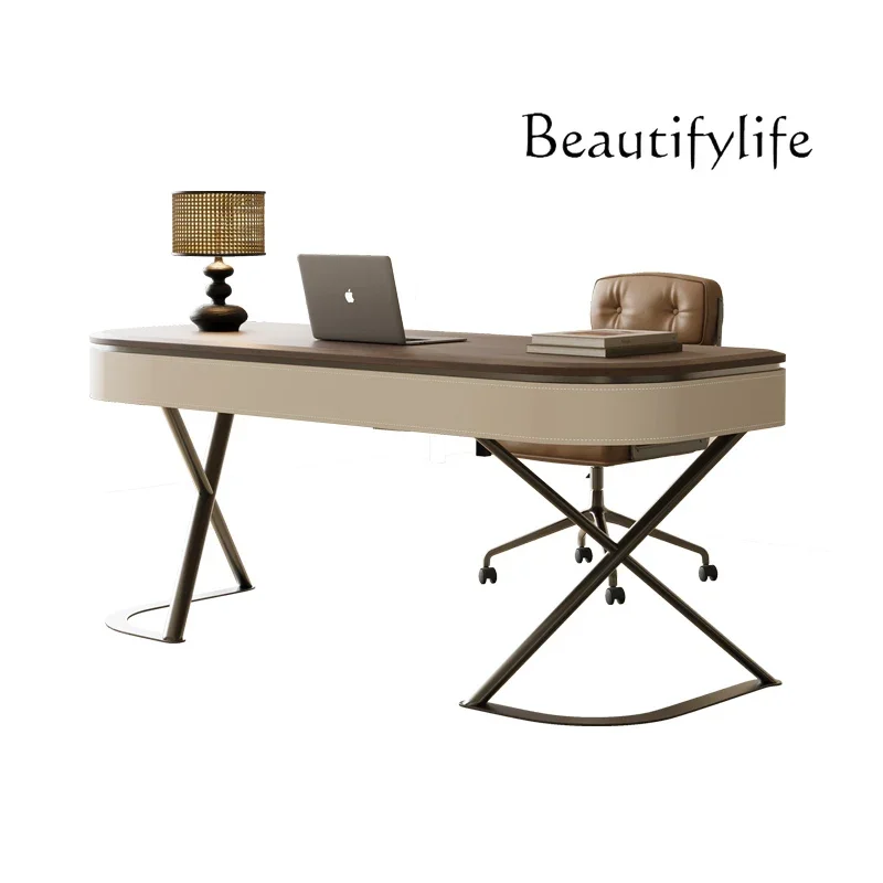 

Desk Solid wood Chinese antique light luxury modern living room study writing desk design desk computer