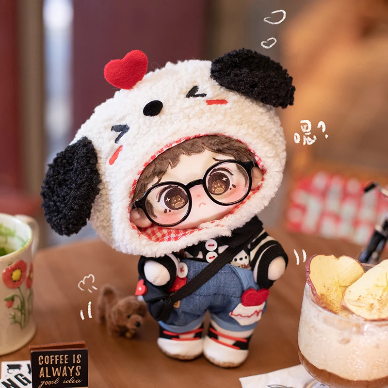 Buyoubuyou, muñeca de algodón de 20cm, muñeca masculina Original, ropa de muñeca genuina, ropa de repuesto de felpa, regalos sorpresa de cumpleaños Kawaii