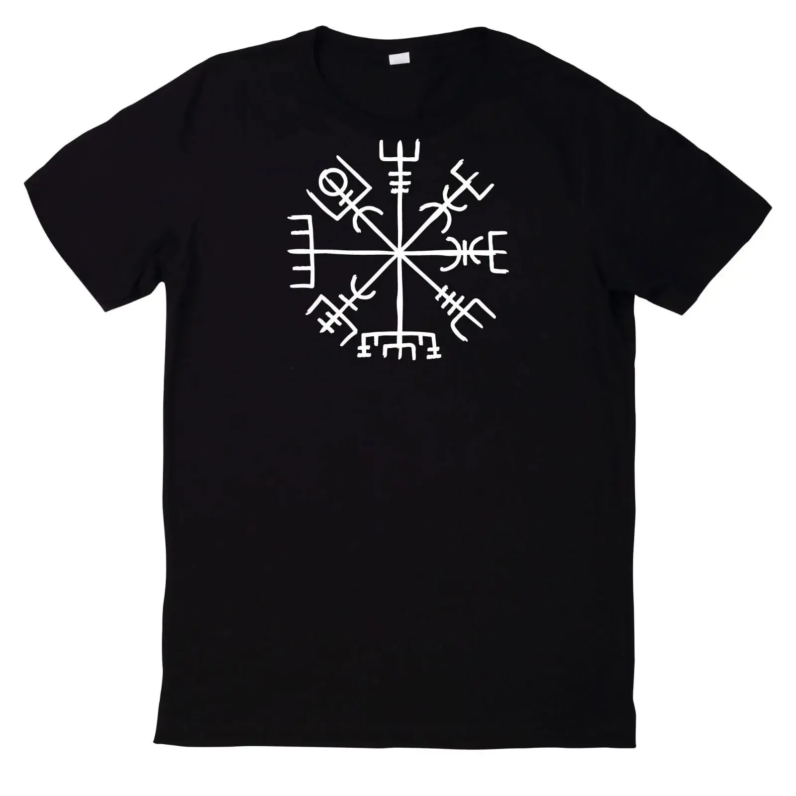 T Shirt Vegvisir Compass Rune Viking Signpost Motif vintage Washed Unisex Soft homme designer clothes Stretched Slightly Casual
