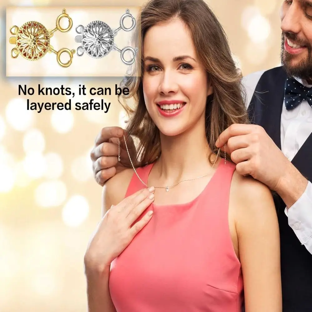 dengan Gesper Kalung Berlapis Lobster Warna Emas Logam Beberapa Konektor Kunci Gelang Warna Perak DIY Gesper Pelapis Kalung