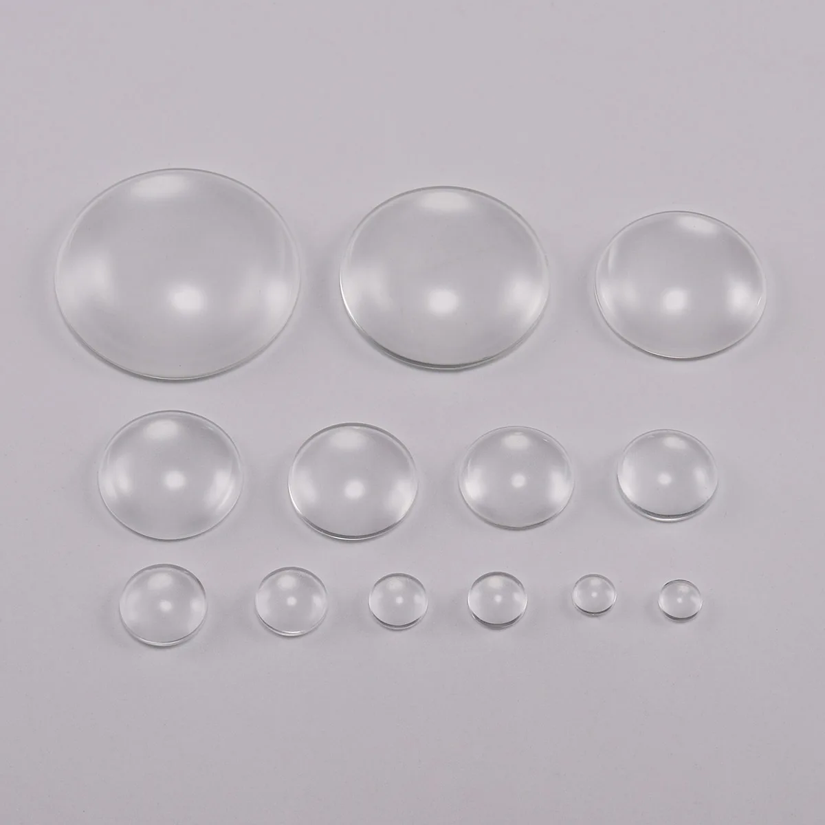 5-50Pcs 8-30mm Round Flat Back Clear Transparent Glass Cabochons Transparent Cabochon for DIY Jewelry Making Supplies image 5