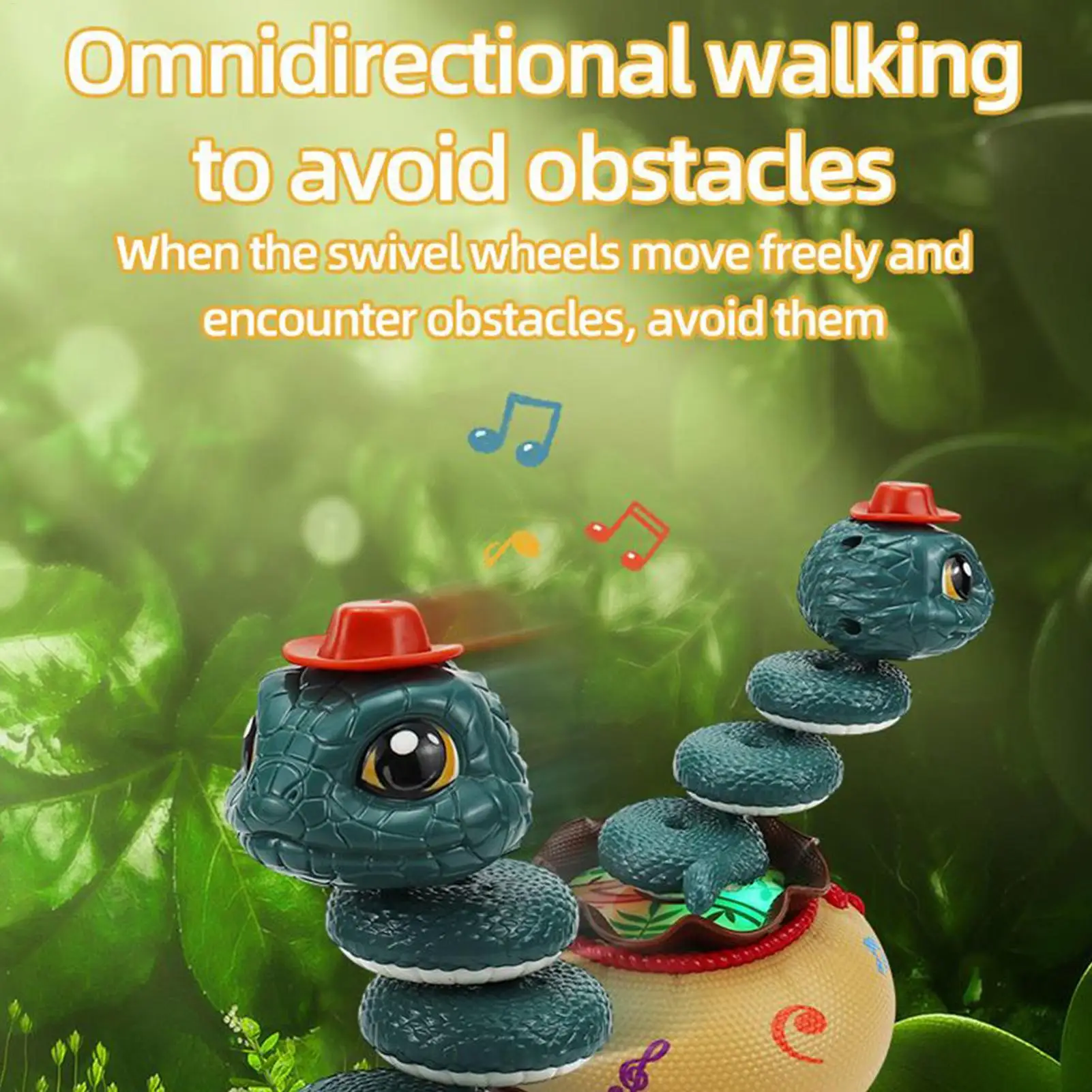 Dancing Toy Obstacle Sensor Toys Interactive Twisting Snake Playing Supplies With Music And Light For Boys Girls Classroom