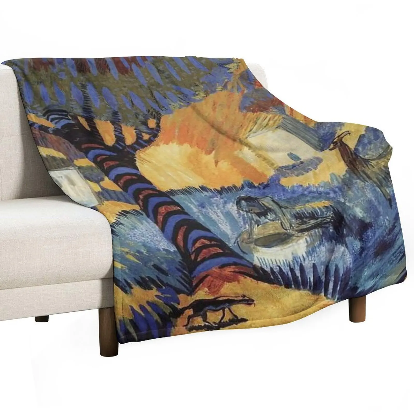 At the well by Martiros Sarian Throw Blanket cosplay anime Winter beds Blankets