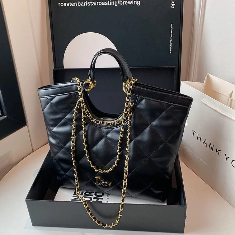 

Минималистичные роскошные однотонные сумки для подгузников для женщин, винтажная сумка через плечо, простая кожаная сумка для поездок на работу, модная шикарная сумка-тоут