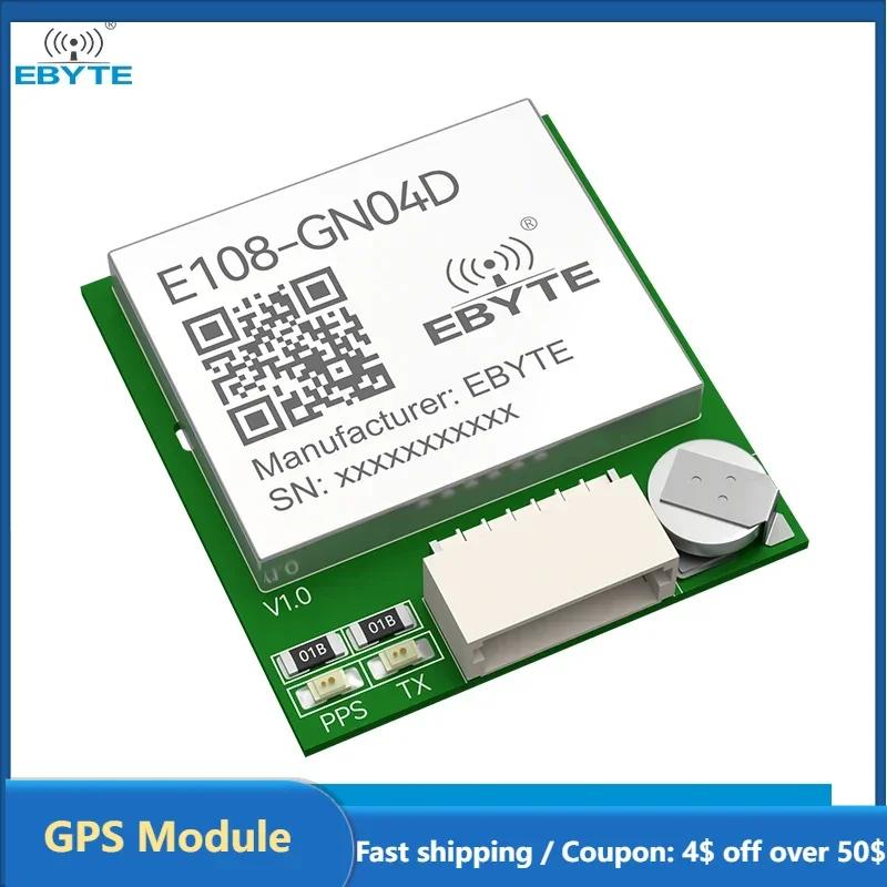 GNSS Multi Mode Satellite Positioning Module GPS Module Support BDS/GPS/GLONASS/GALILEO EBYTE E108-GN04 Series Small Size UART