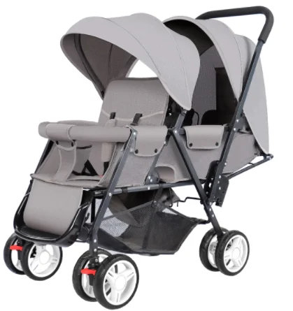 Travel Luxury Baby Carriage Carriola Doble Pushchair Double Foldable Baby Pram Twin Stroller For Twins Baby