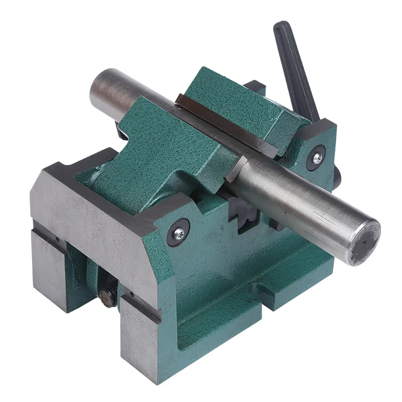 Round tubular object cylindrical vertical center vise machine