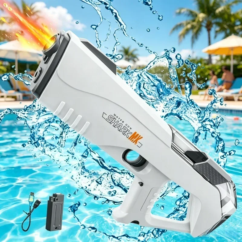 Simulated Firing Electric Water Gun Adults Children Shooting Game Automatic Water Absorb Water Blasters Summer Outdoor Kids Toys Se9Cdc848E15E4817957E0950673B4Ef6J