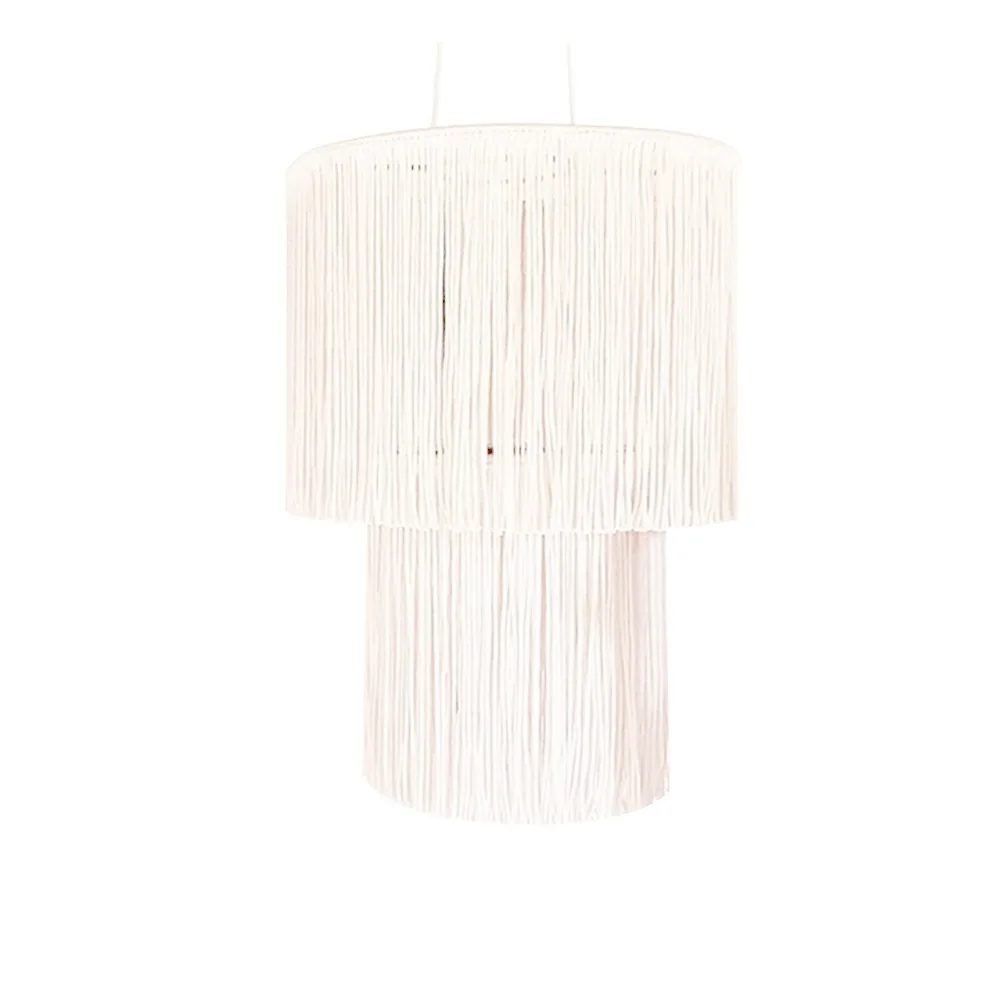 

Handwoven Woven Tapestry Lampshade Exquisite Rustic Macrame Tassel Lamp Shade Vintage Classic Hanging Light Cover Living Room