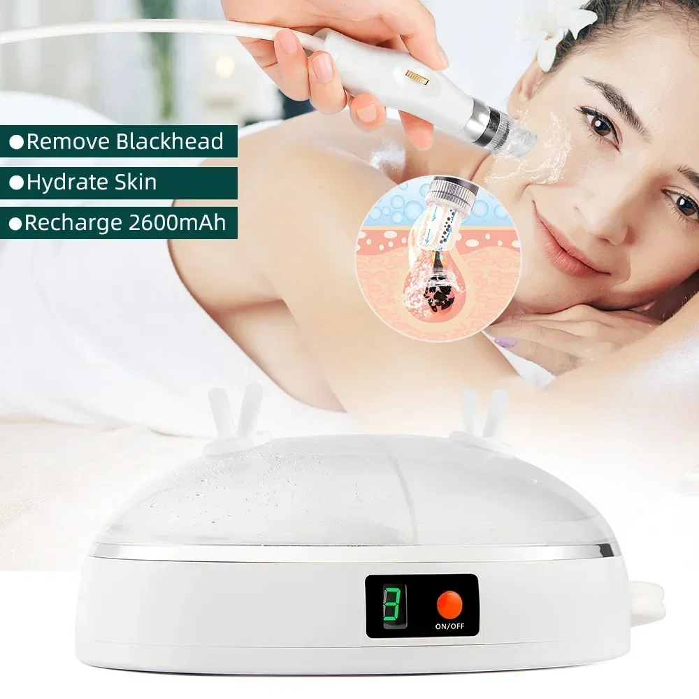 Portable Spray Water Injection Hydro Jet Beauty Machine Vacuum Suction Blackhead Clean Skin Rejuvenation Oxygen Small Bubbles