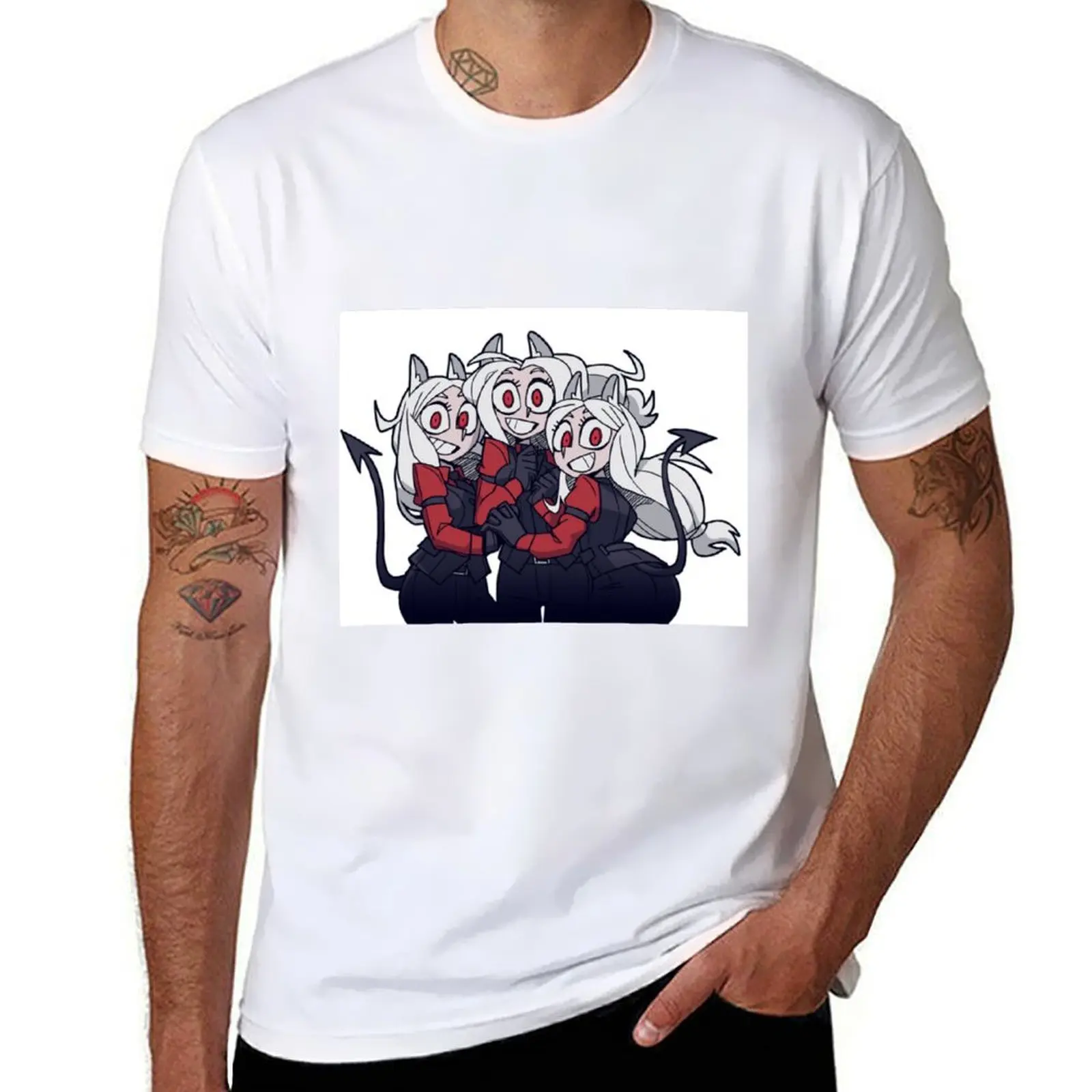 Helltaker Cerberus T-Shirt hippie clothes luxury t-shirt mens graphic t-shirts hip hop