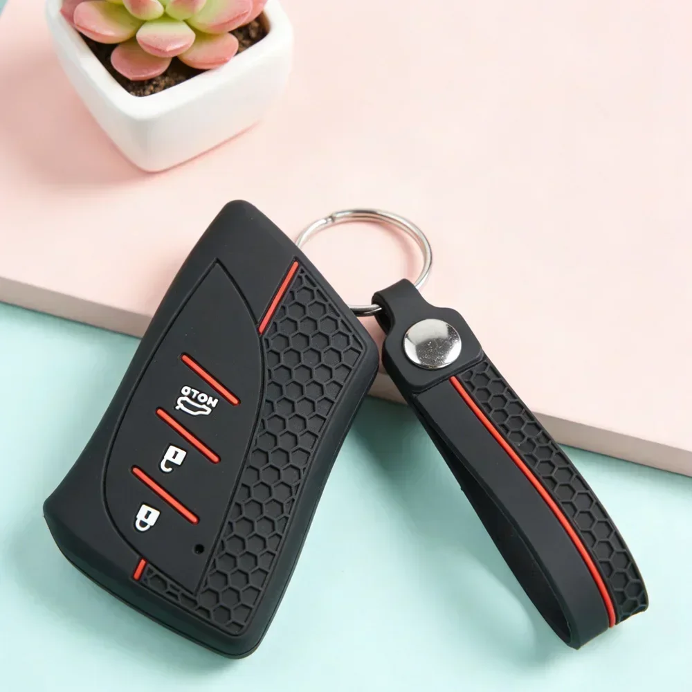 3 Buttons Key Remote Car Key Fob Case Suitable for Lexus ES350 LC500 LC500h LS500 LS500h GX460 LS500 UX250h 2018-2020