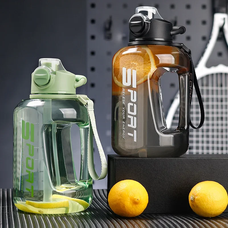 

Супер вместительный спортивный чайник, пластиковая соломенная чашка, идеально подходит для любителей спортзала, бутылка для воды для фитнеса без BPA, бесплатная доставка товаров