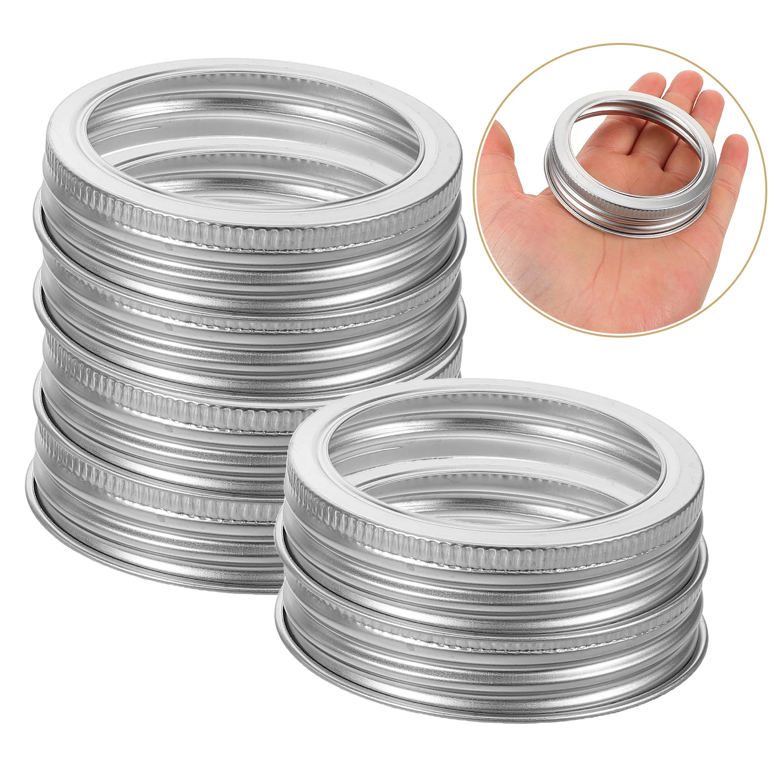 

6pcs Stainless Steel Floral Grid Mason Jar Flower Insert Lids Wide Mouth Metal Grid Frog For Vase Arrangement Reusable Flower
