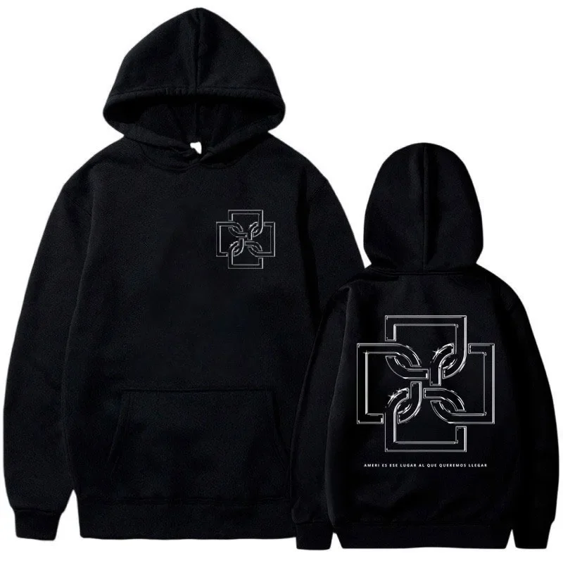 

Rapper Duki Ameri Tour 2024 Hoodie Womens Fashion Hip Hop Album Vintage Hooded Sweatshirts Oversized Fleece Hoodies Pullover